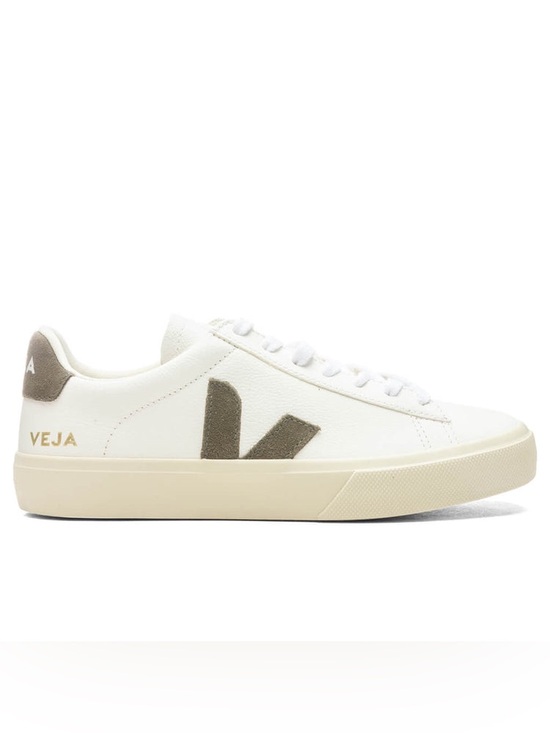 Veja Shoes - Veja Women’s Campo Chromefree Low-Top Sneaker in white/kaki